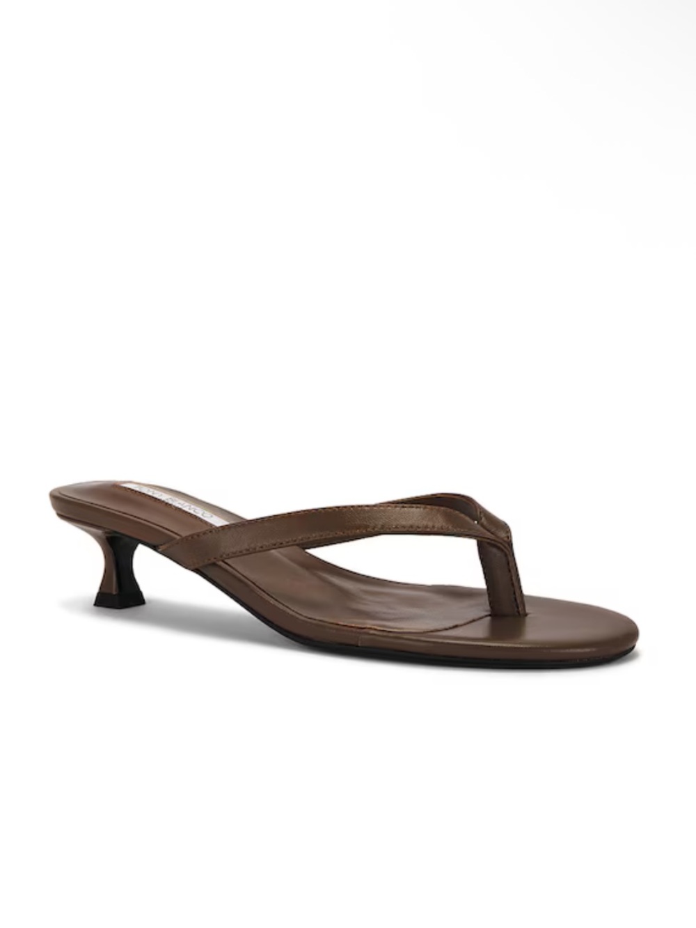 Tony Bianco Pluto Sandals Liqueur Brown Leather Kitten-Heels Mules Revolve 5.5